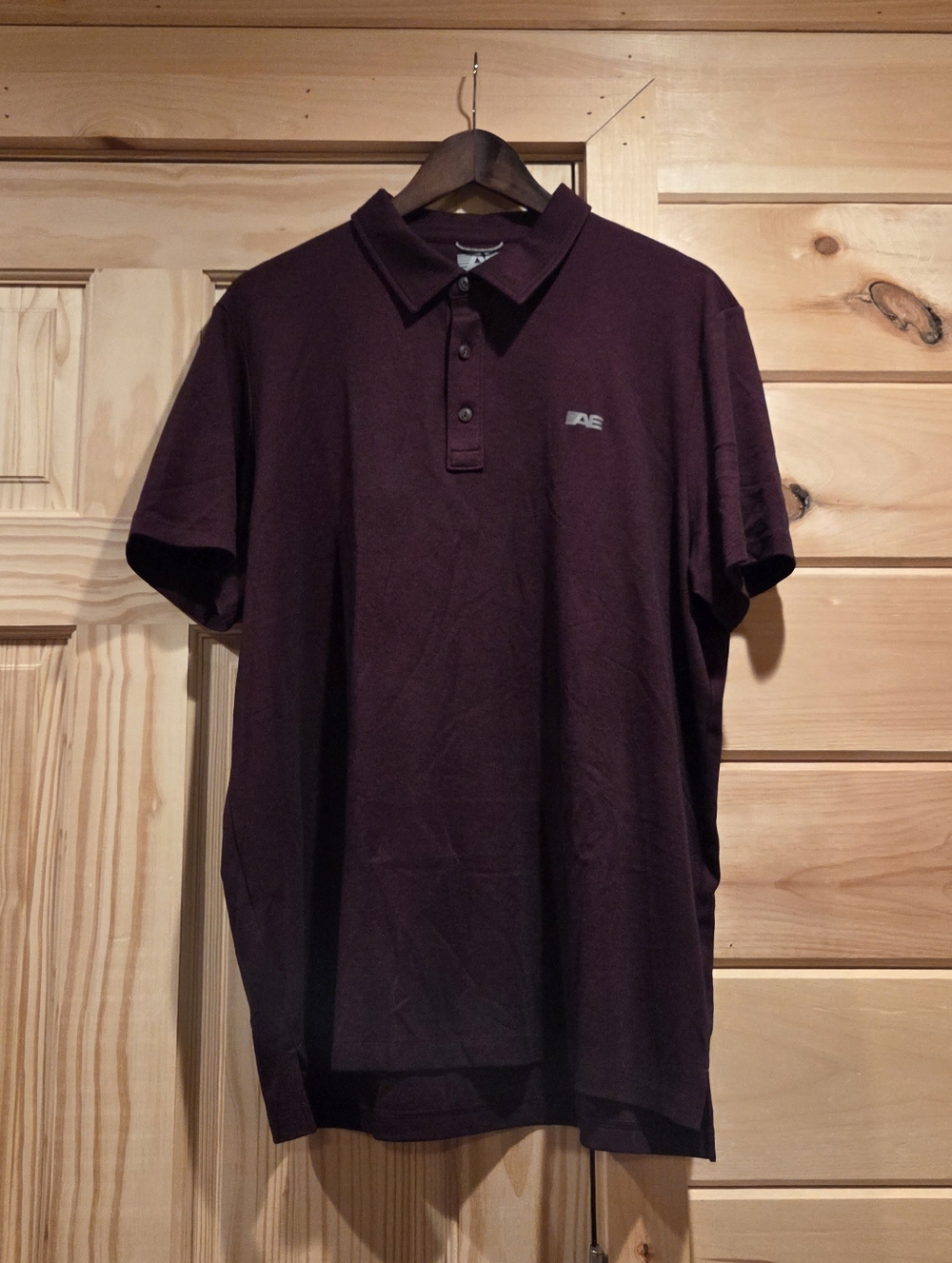 american eagle|athletic polo|extra large